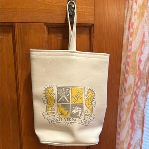 Ponte Vedra Club White Tote Bag